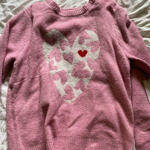 Cupcakes and Cashmere Pink Heart Sweater